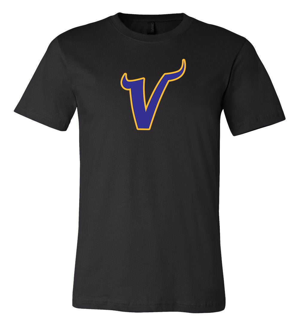 Minnesota Vikings V  Logo Team Shirt 6 Sizes S-3Xl