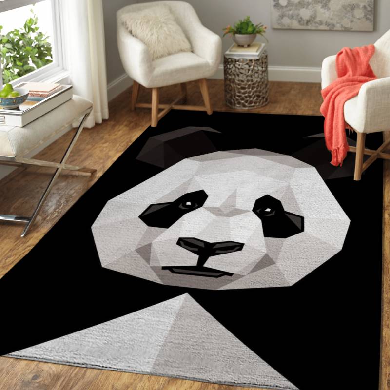 Poligons Panda  – Animals Area Rug Carpet