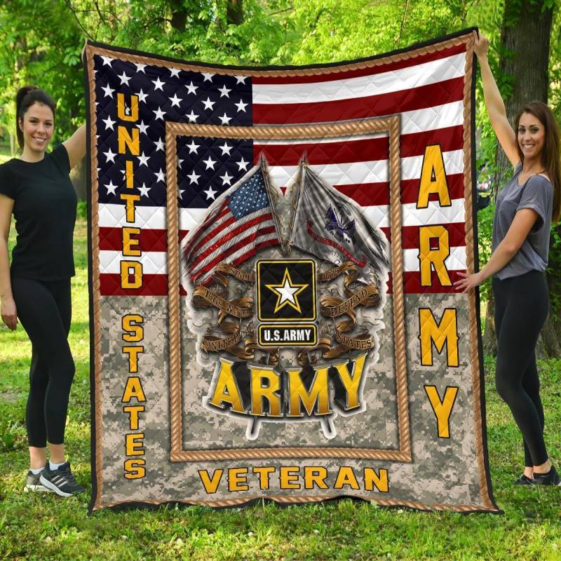 A Special Gift for fans -Us Army Veteran Quilt Blanket – LL