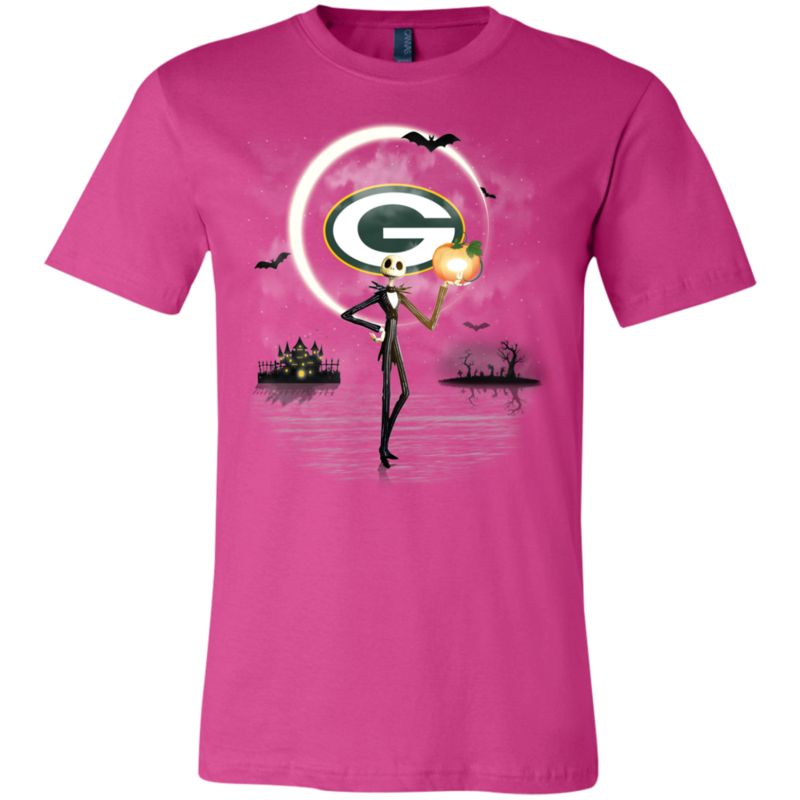 Jack Halloween Shirt For Green Bay Packers Fans Short Sleeve T-Shirt