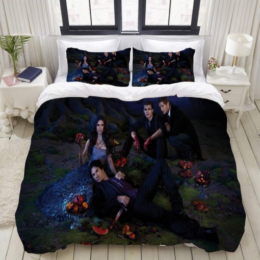 The Vampire Diaries 1 Duvet Cover Pillowcase Home Decor 3D Bedding Set 7