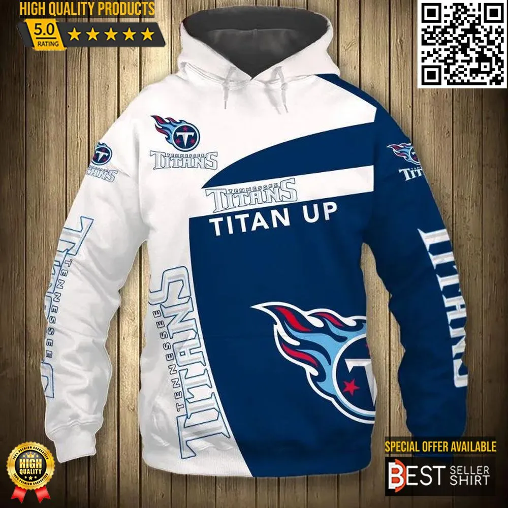 Tennessee Titans Logo 3D Hoodie Football Jersey 3D Gifts