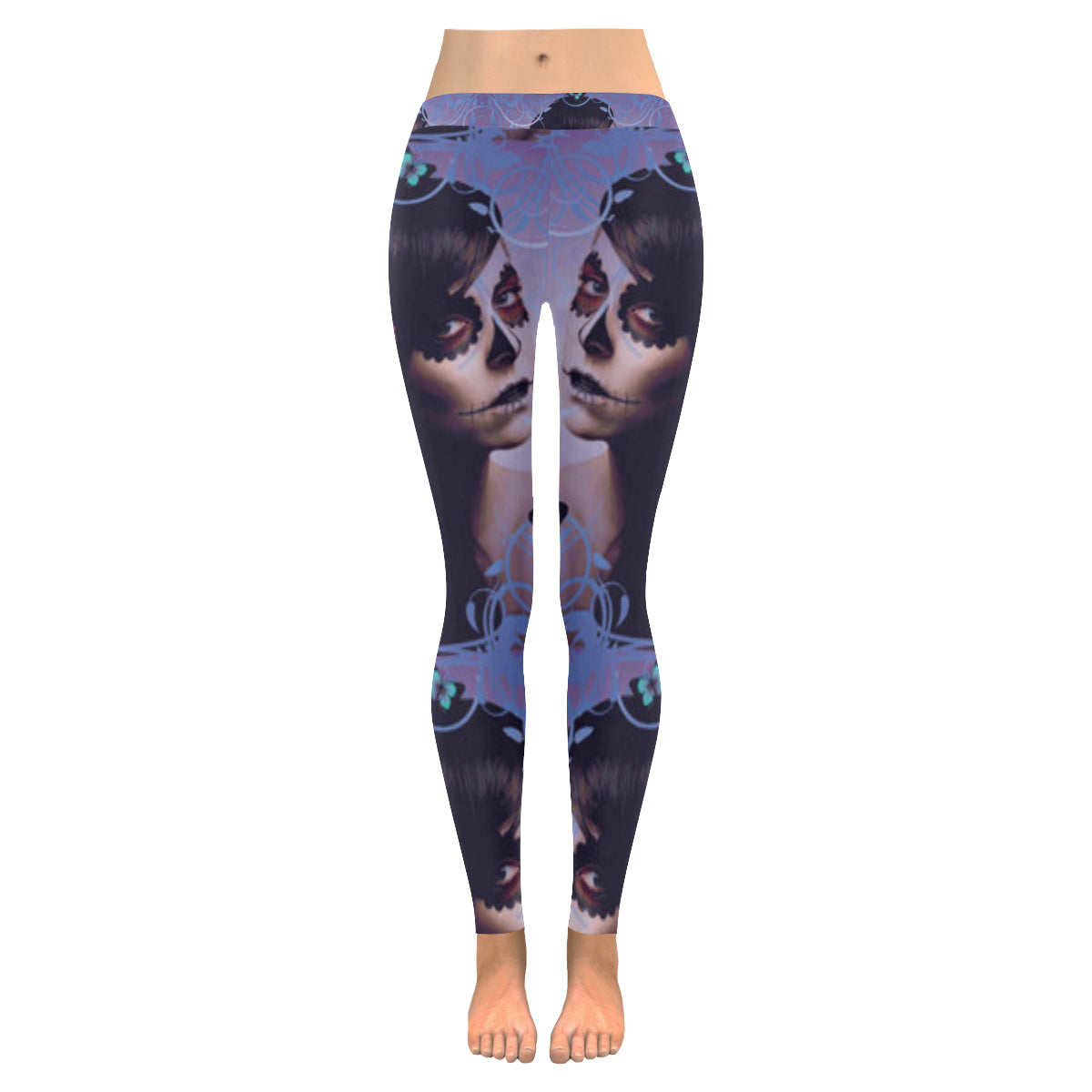 Sugar Skull Candy Low Rise Leggings (Model L05)