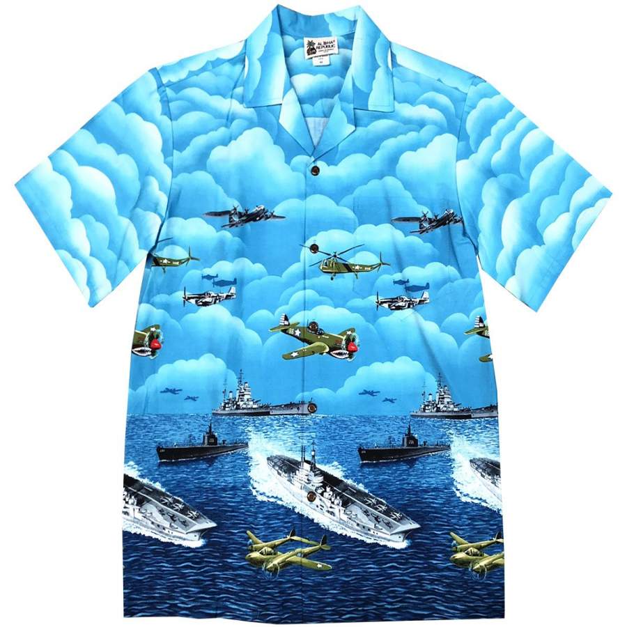 Vintage Pacific Operations Blue Hawaiian Shirt – Stylestashaz Shop