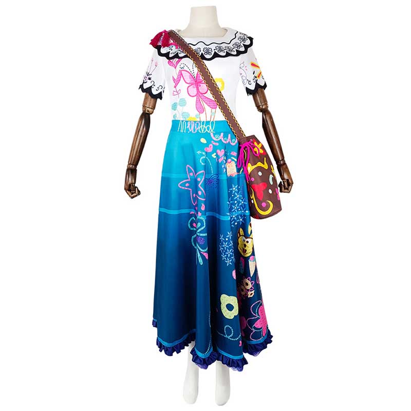 Top Quality Girls Women Mirabel Dress Cosplay Fancy Isabela Dresses Halloween Carnival Costume alx