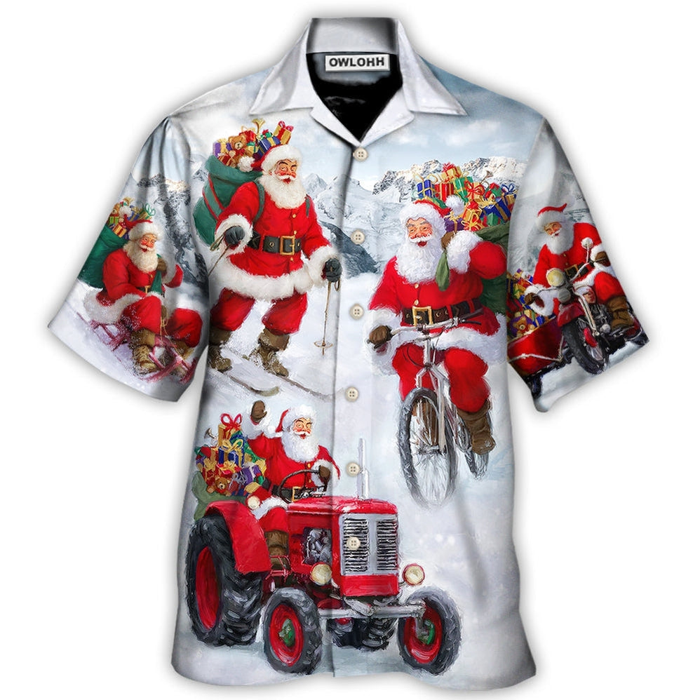 Christmas Having Fun With Santa Claus Gift For Xmas Hawaii Shirt Ha26301