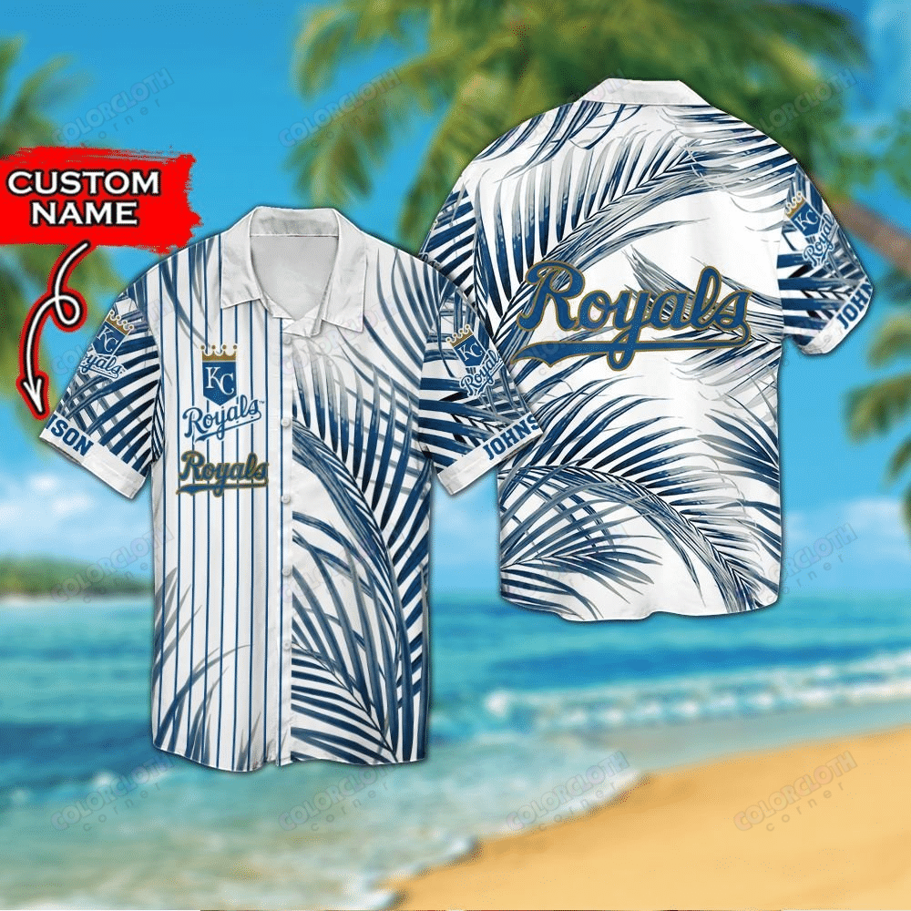 Kansas City Royals Custom Personalized Short Sleeve Hawaiian Shirt