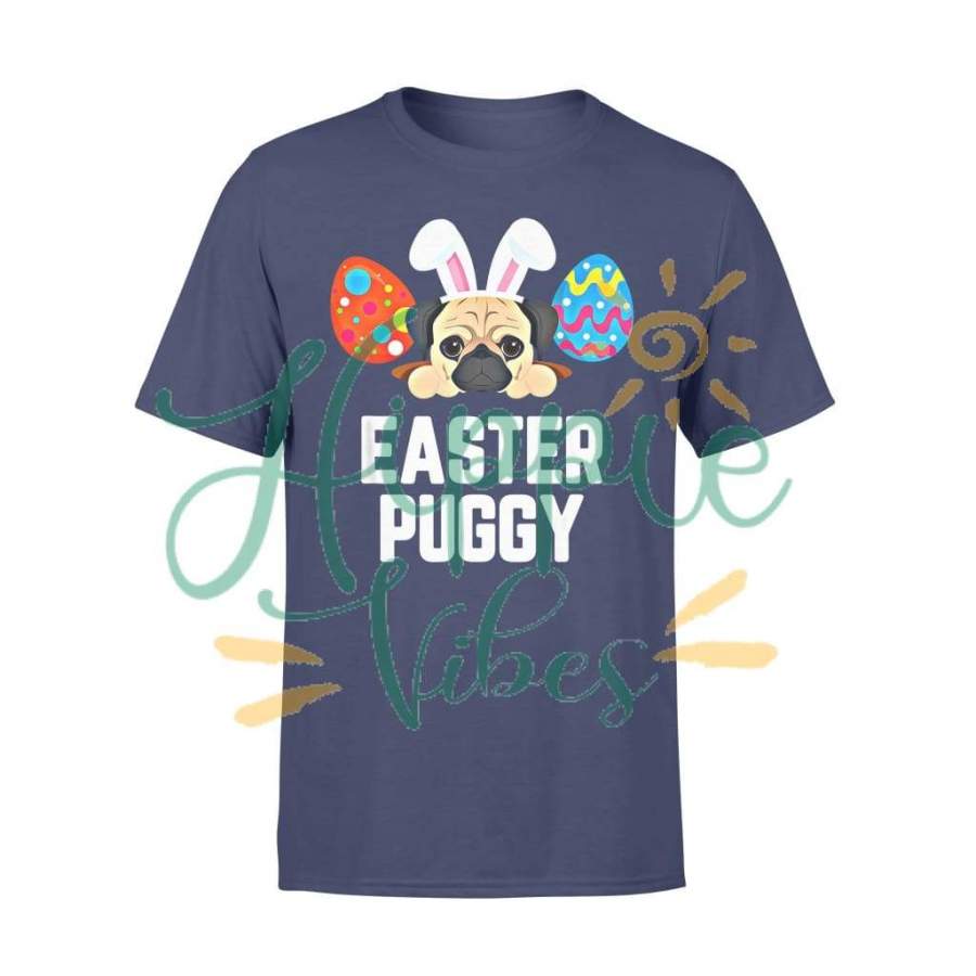 Dog gift idea Easter Puppy Cute Pug Funny Easter T-Shirt – Standard T-shirt