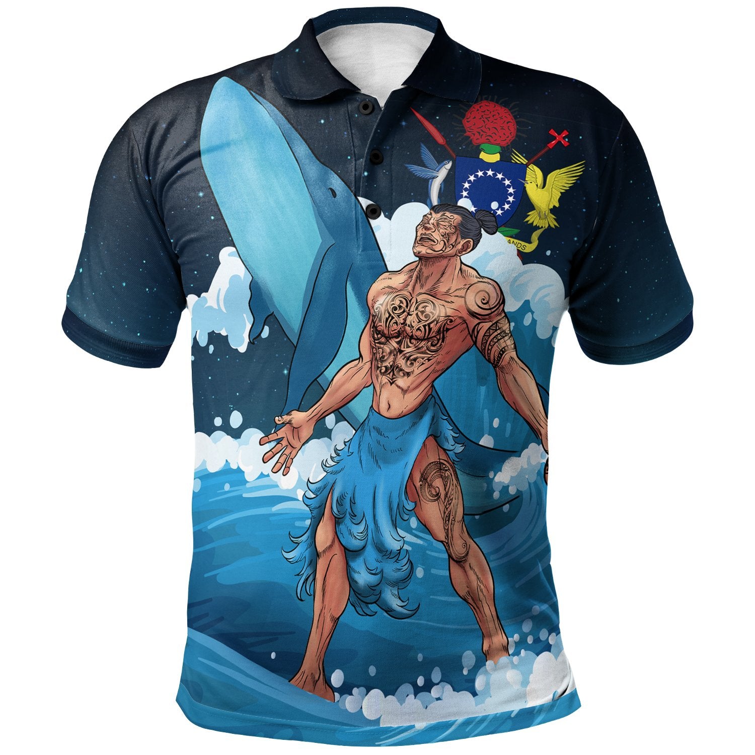 Cook Islands Polo Shirt – Tangaroa Whale