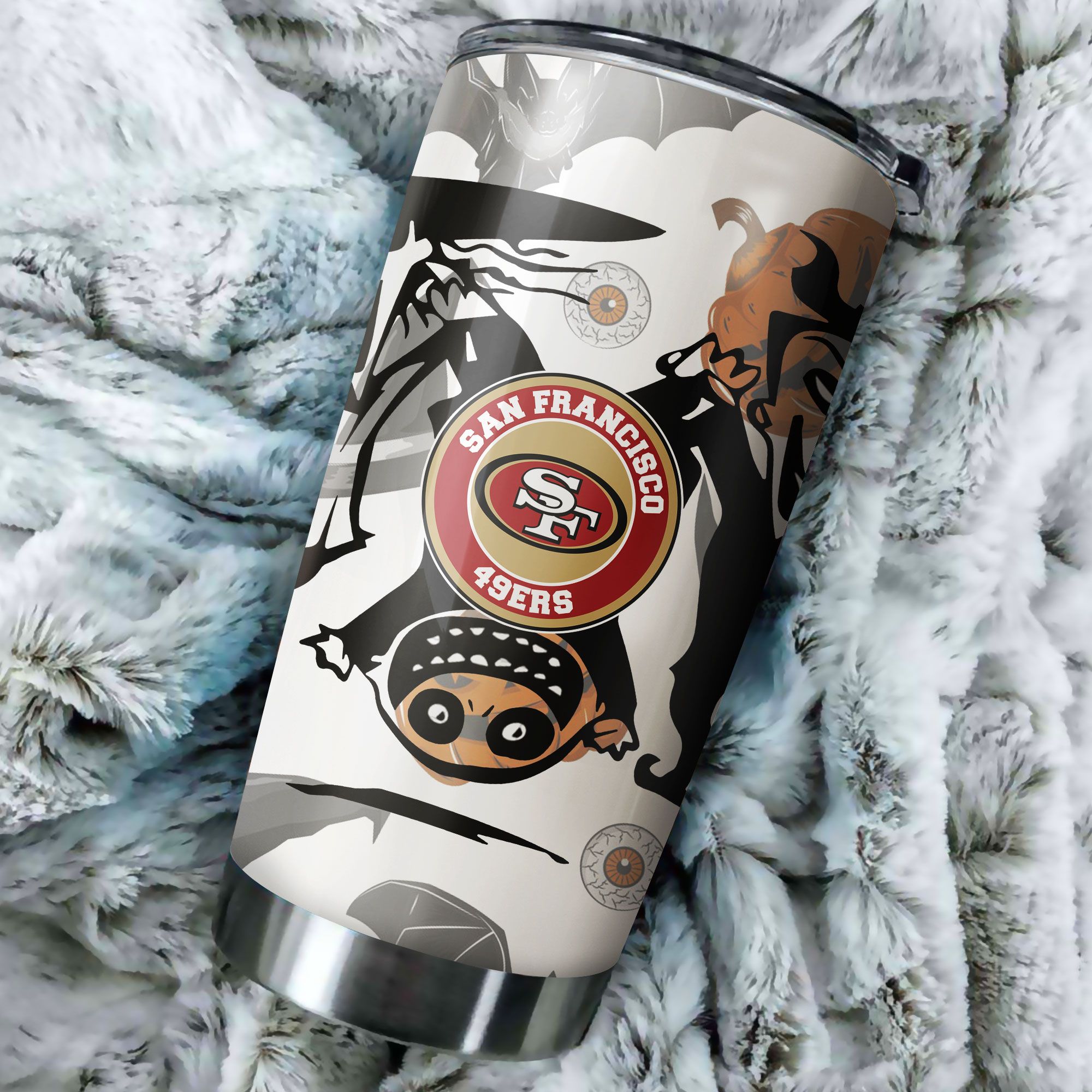 49Ers Halloween Tumbler