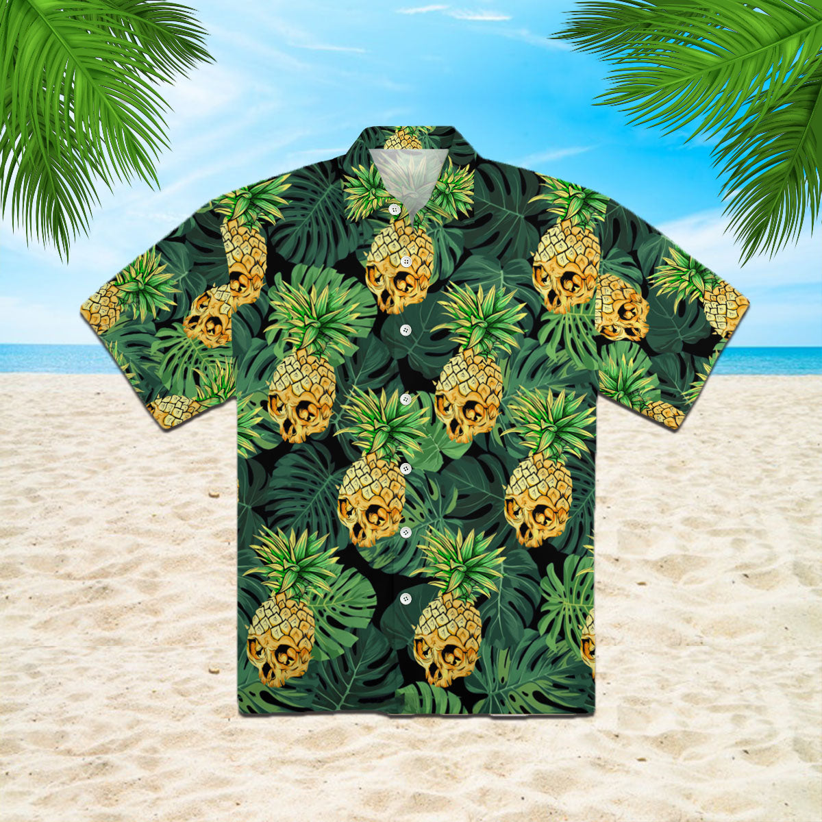 Oragontee Skull Pineapple Hawaii Shirt For Men Women Adult Ha70453