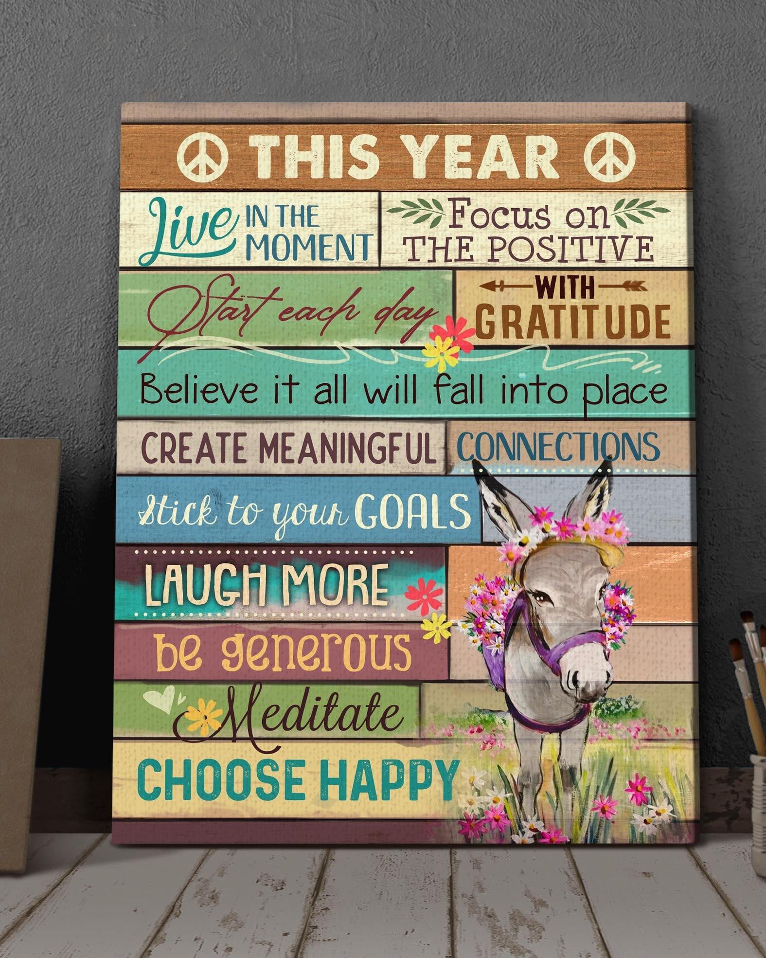 Top 3 Animal Canvas Decor – This Year Wall Art Canvas Donkey