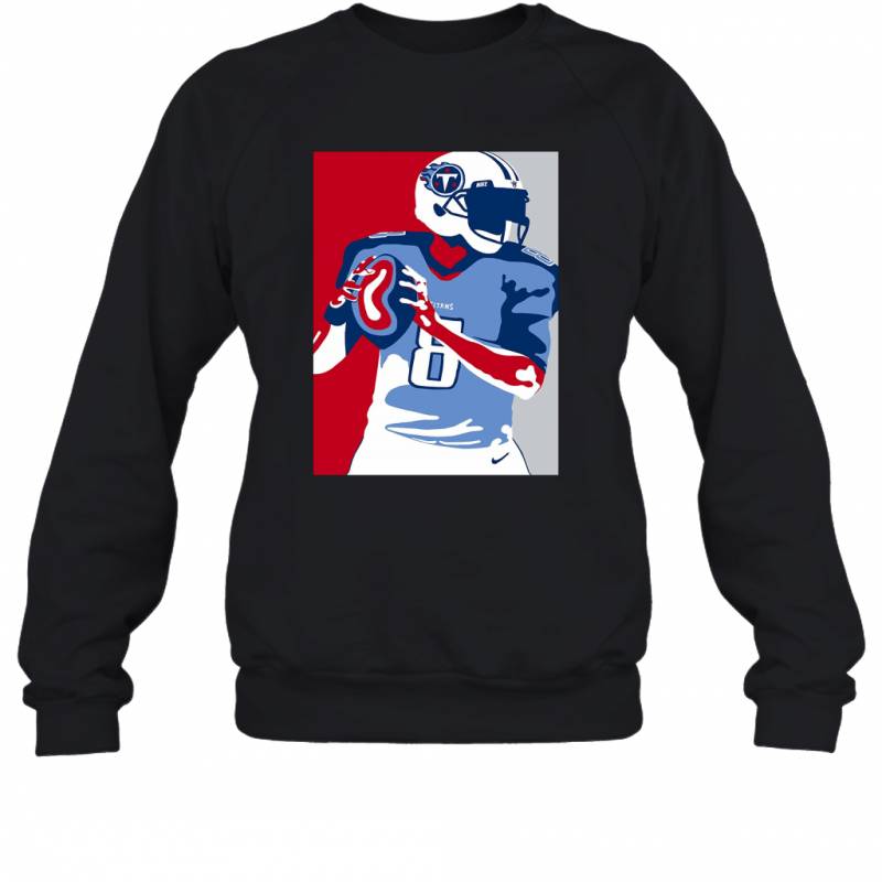 Tennessee Titans Marcus Mariota Portrait Sports Sweatshirt