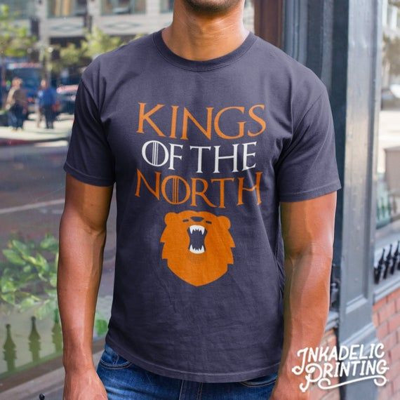 Kings Of The North Chicago Bears Inspired Navy Blue Shirt Chi Town 312 773 Windy City Monsters Of The Midway Shirt