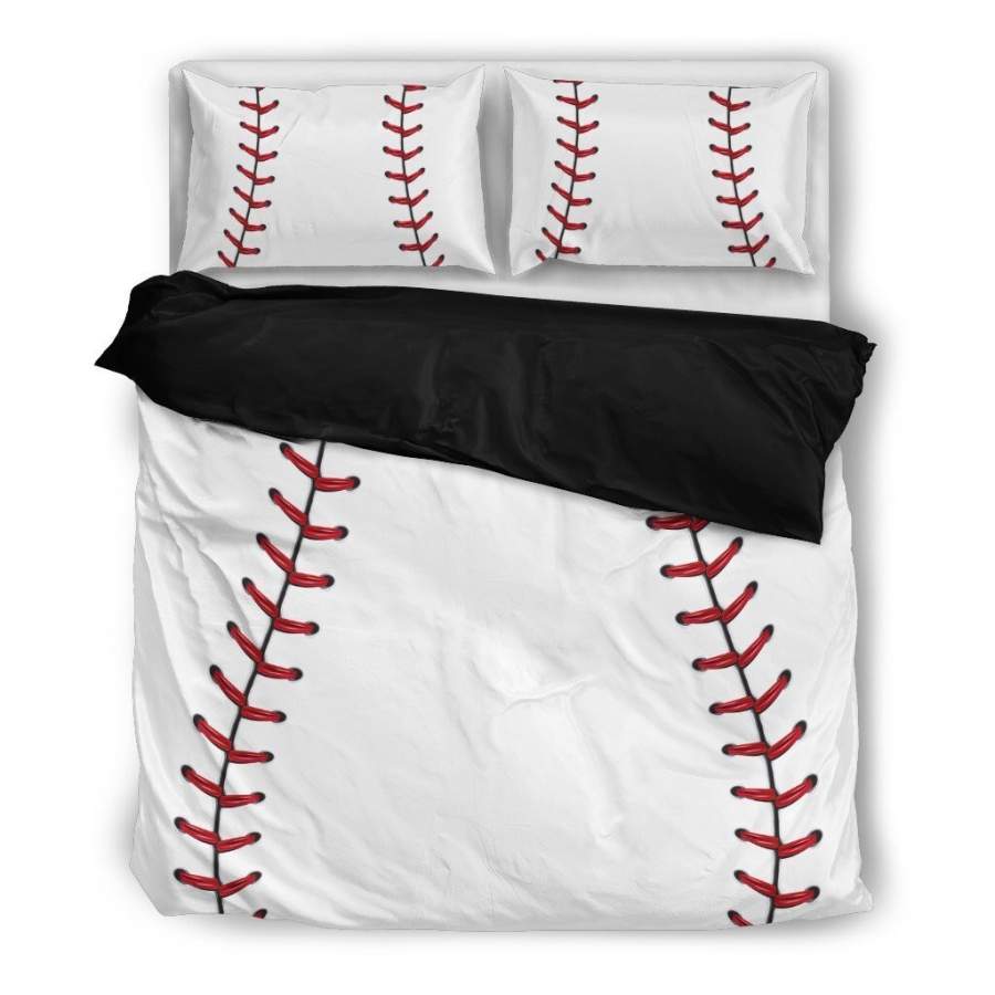 BaseballBlack 3D Customize Bedding Set Duvet Cover SetBedroom Set Bedlinen