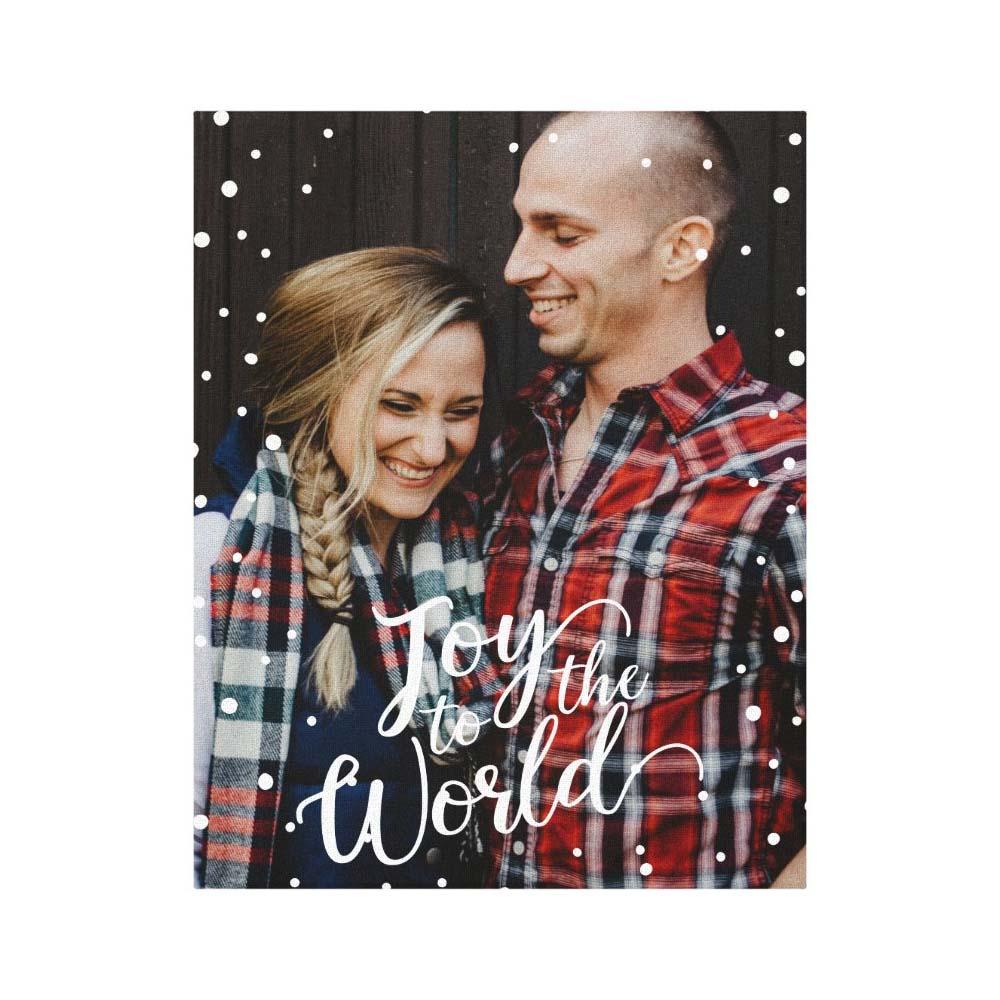 ViticStore™ Personalize Picture, Joy To The World – Christmas canvas for decor, gift for family, home decoration,  christmas gift