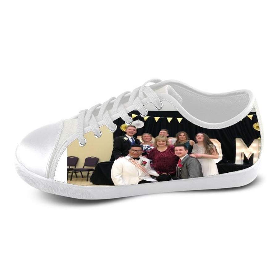 White Custom Low Top Shoes