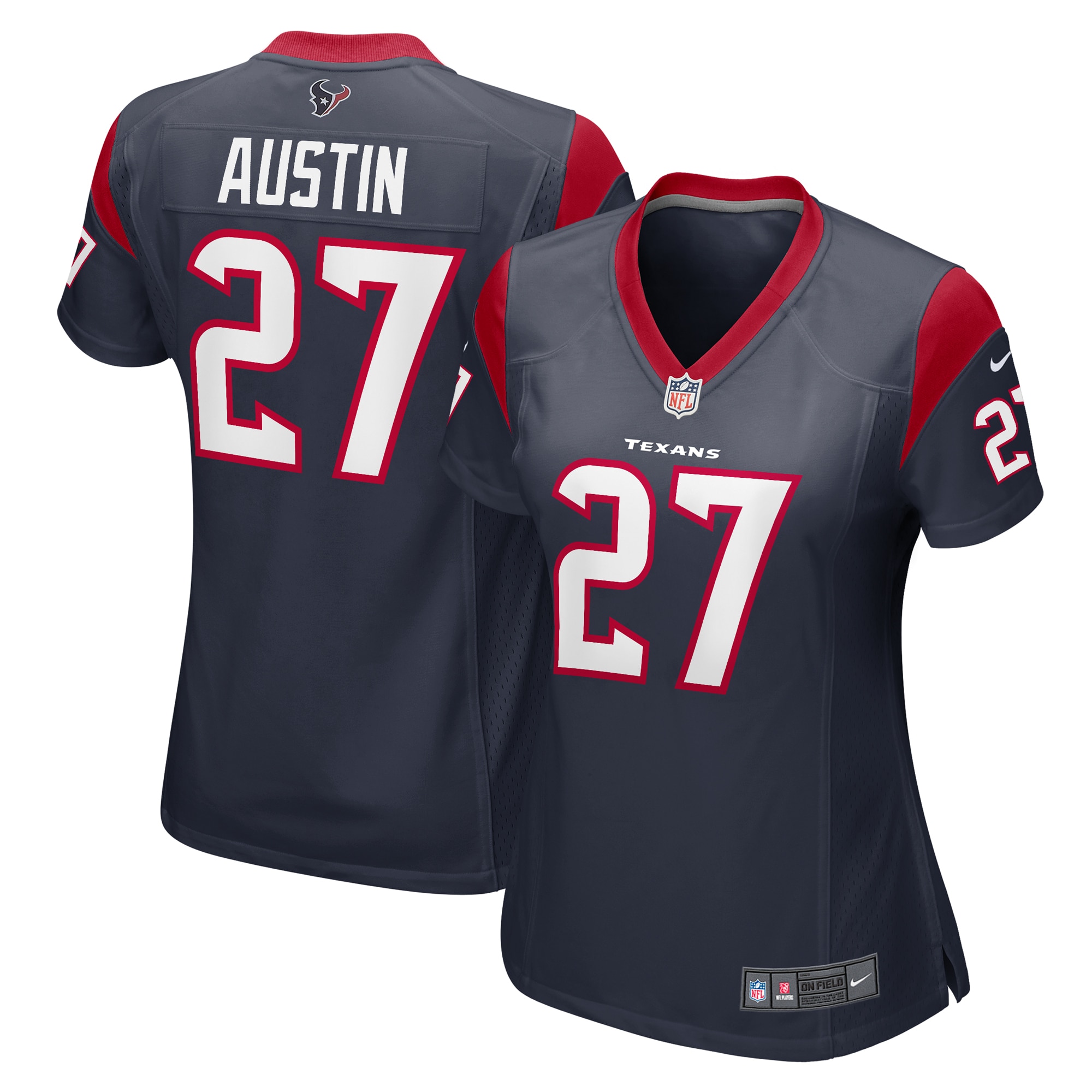 Alex Austin Houston Texans Women's Team Game Jersey – Navy 2