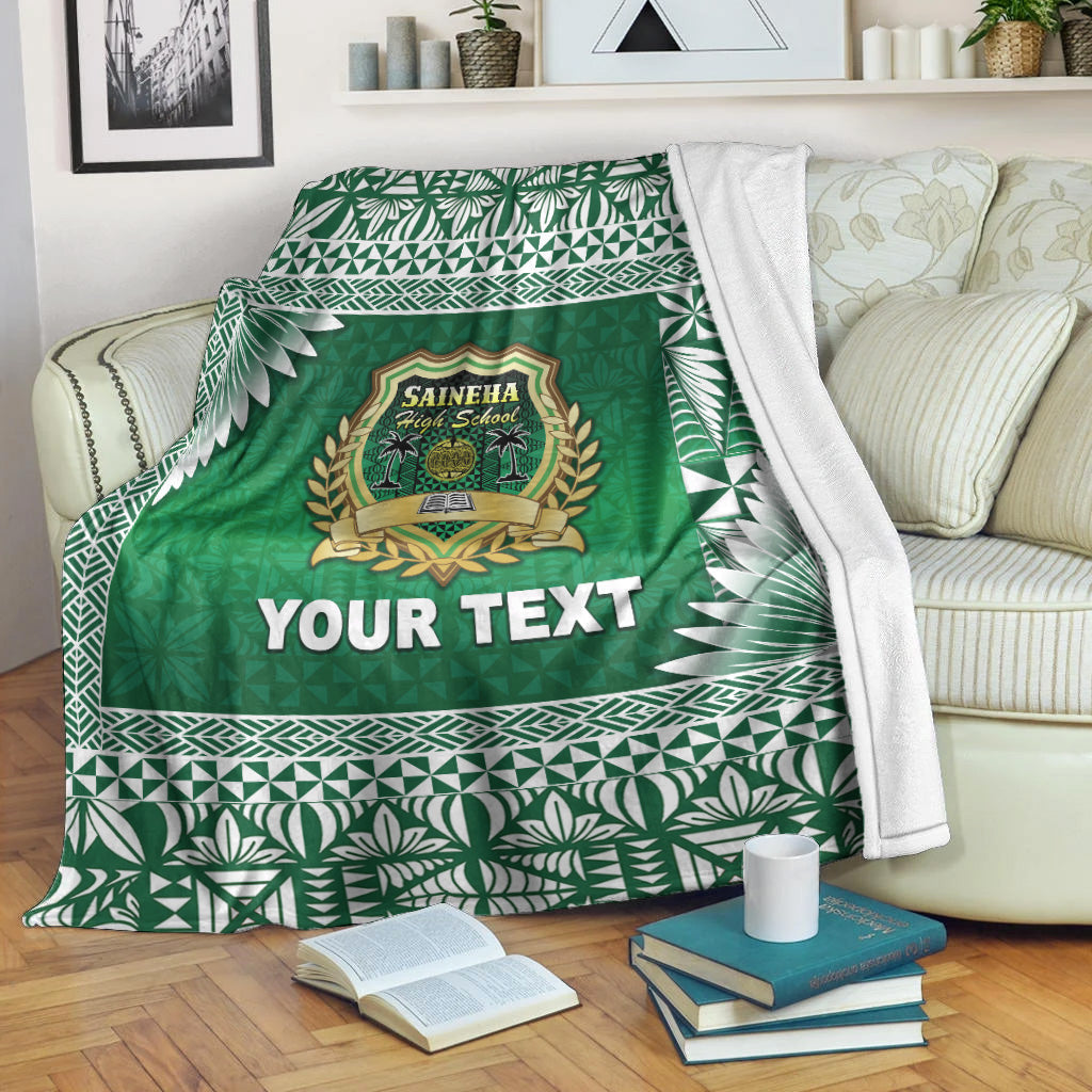 (Custom Personalised) Tonga Saineha High School Premium Blanket Simplified Version Lt8