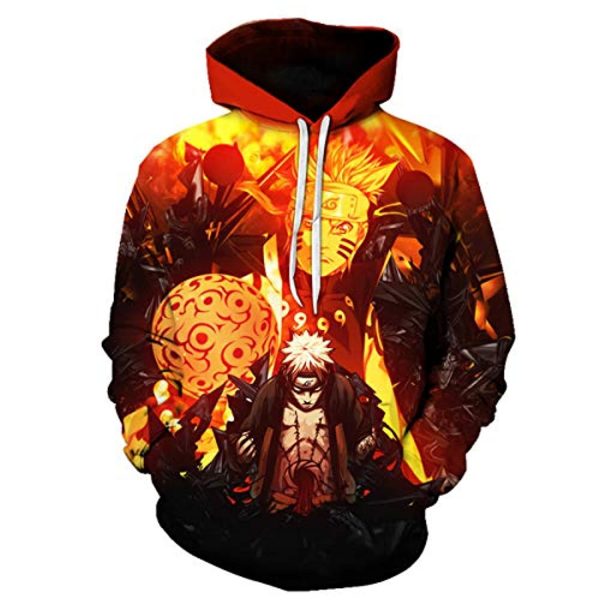 Naruto Anime Hoodies Uzumaki Naruto 3D Print Pullover Hoodie ...