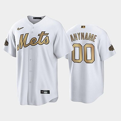 2022-23 All-Star Game NL New York Mets White 00 Custom Jersey