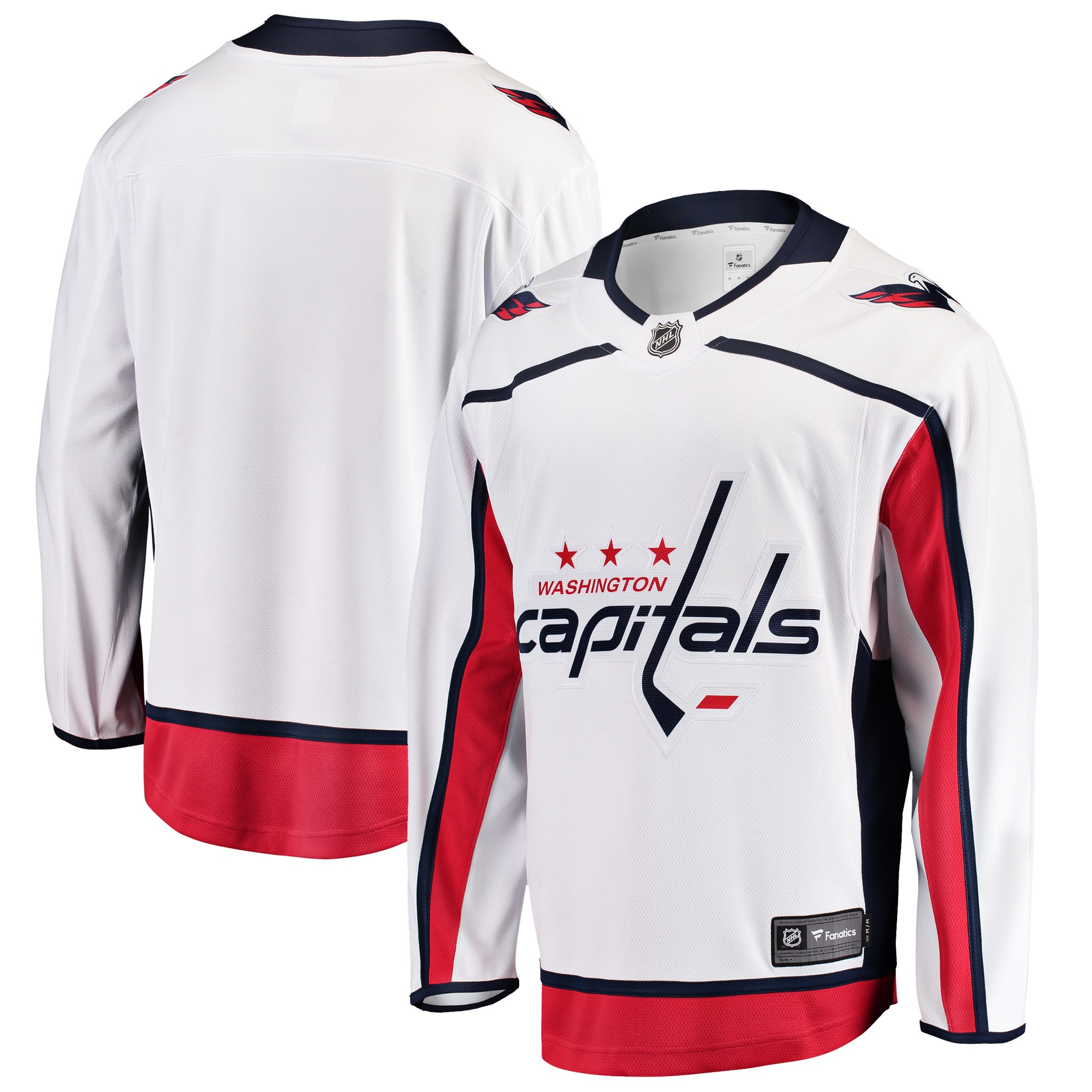 Men's Washington Capitals White Breakaway Away Jersey