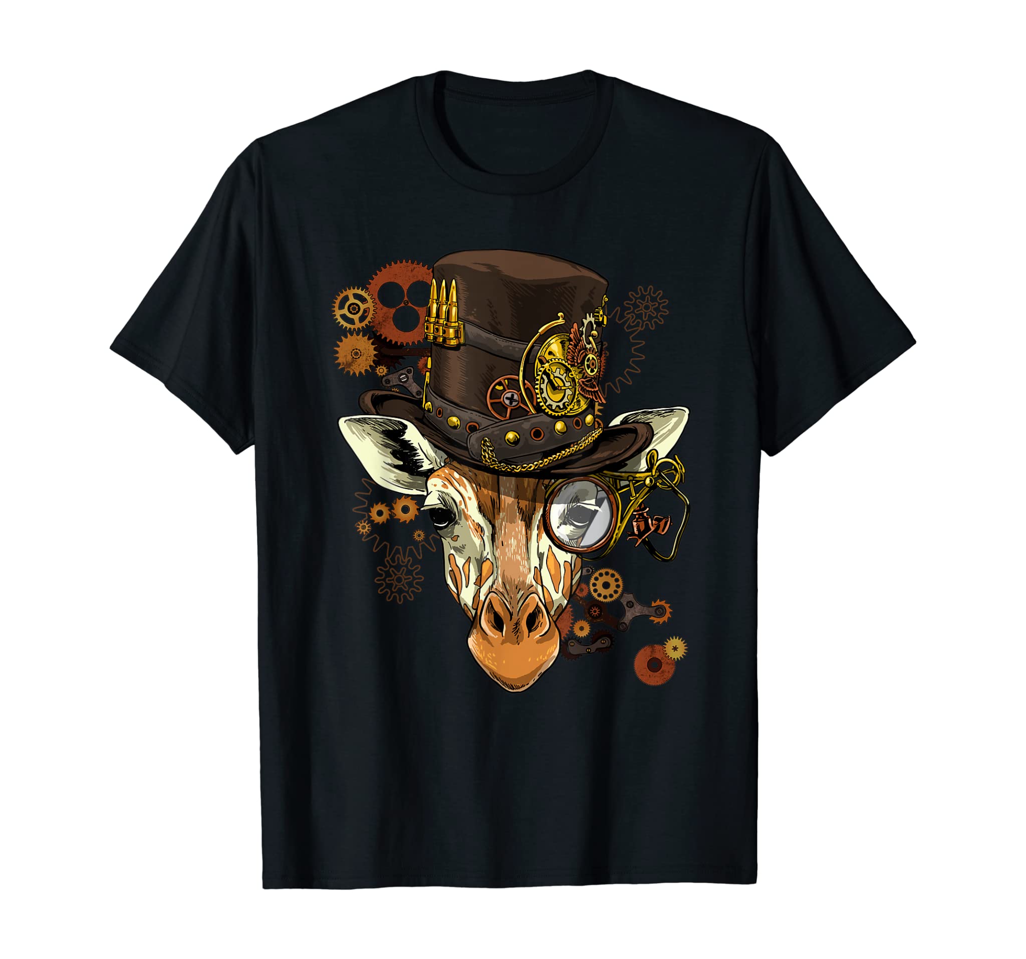 Steampunk Giraffe Shirt Steampunk Lovers Gift Women Men