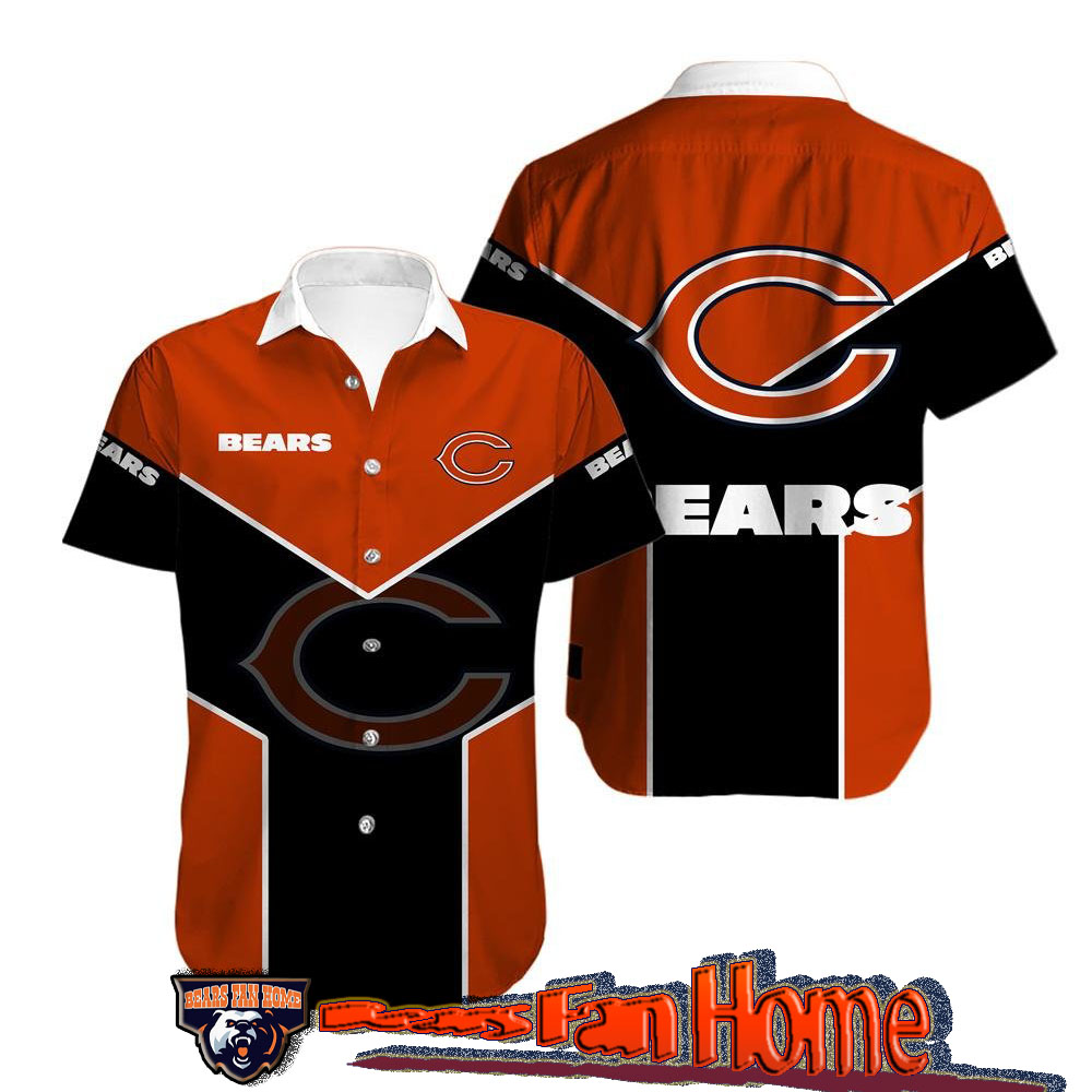 Nfl Chicago Bears Hawaiian Shirt Simple Graphics Gift For Fan