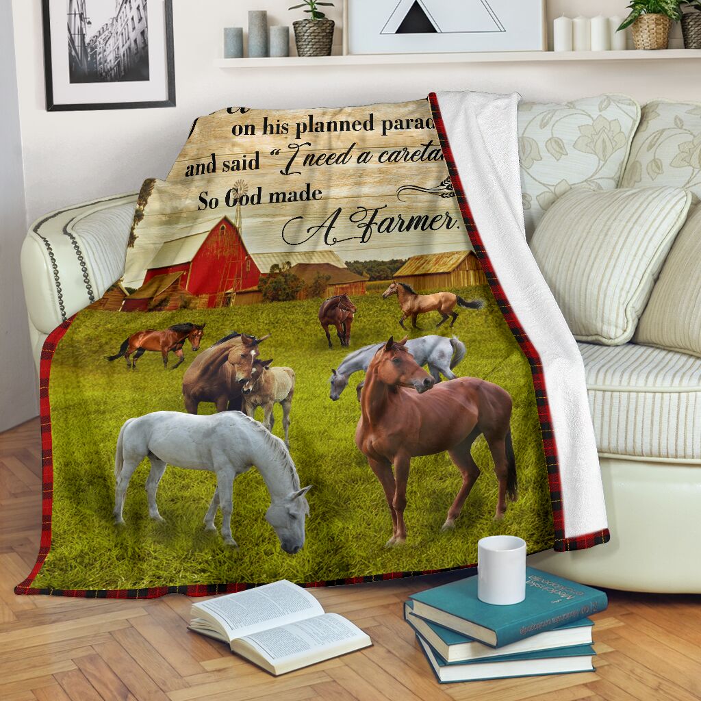 So God made a farmer Horse blanket