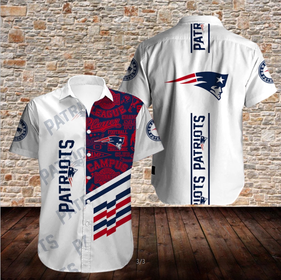 Men’S New England Patriots Shirts Button Up