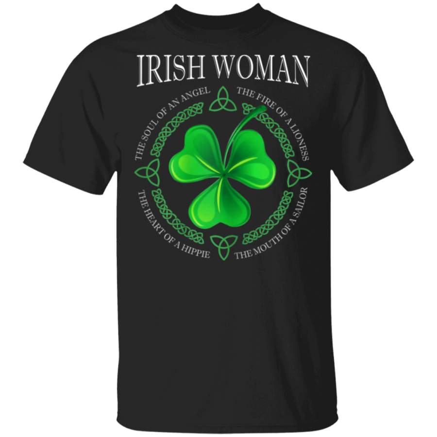 Womens Irish Woman Angel The Soul Of An Angel T-Shirt