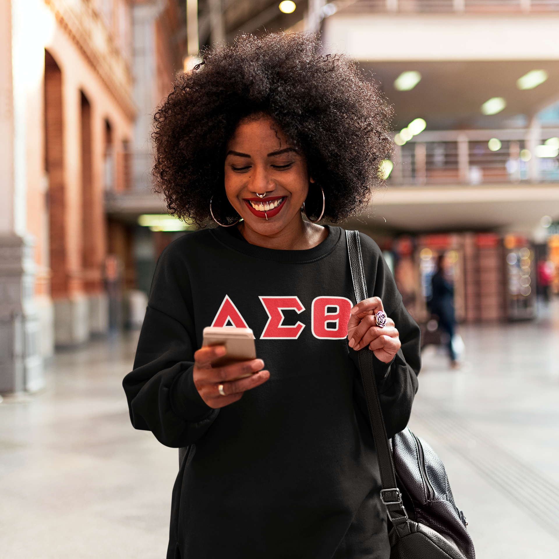 Delta Sigma Theta Greek Letter Sweatshirt