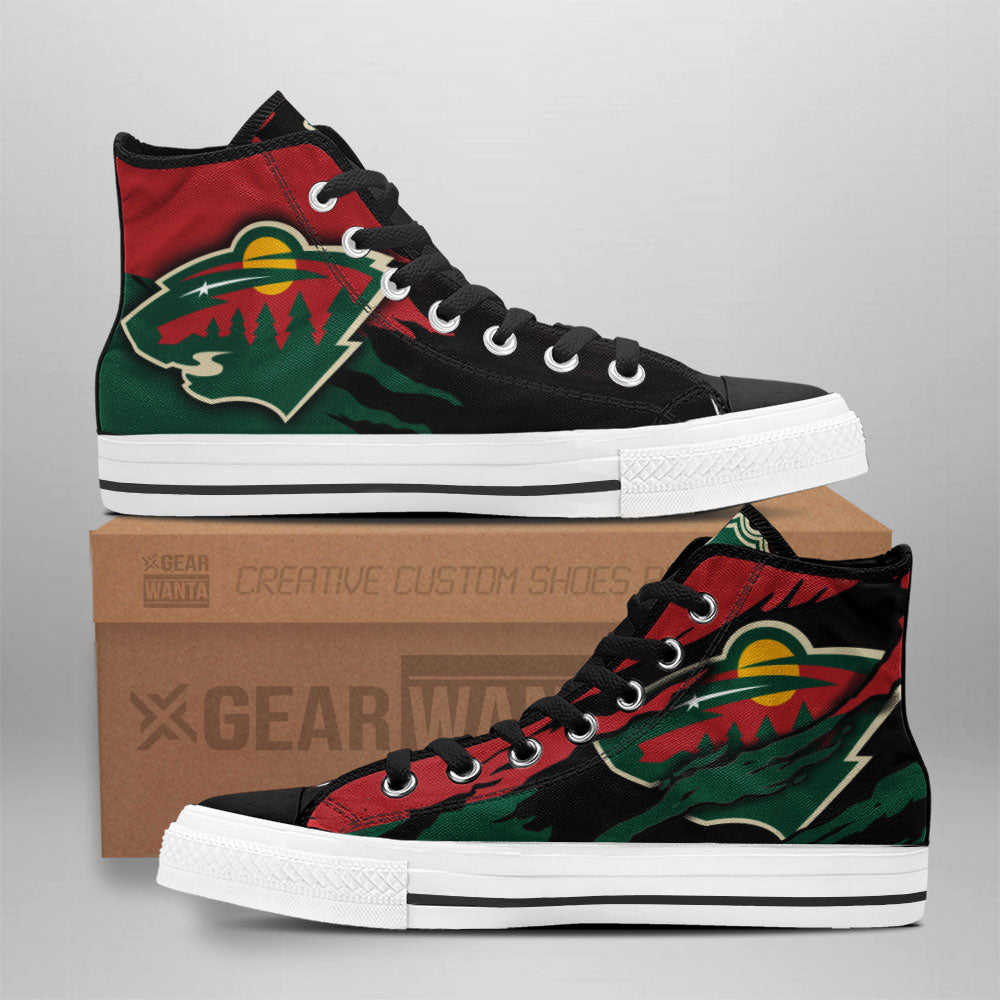 Minnesota Wild Shoes Custom High Top Sneakers For Fans