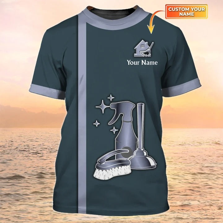 Cleaning Company 3D T Shirts Housekeeping T Shirts Maid Uniform, Gift For Housekeeper