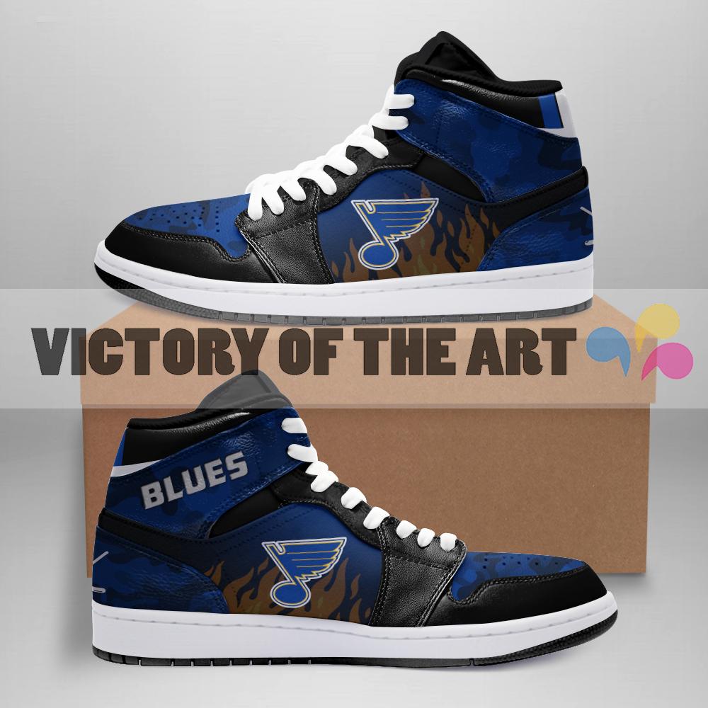 Pro Shop Camo Logo St. Louis Blues Jordan Sneakers