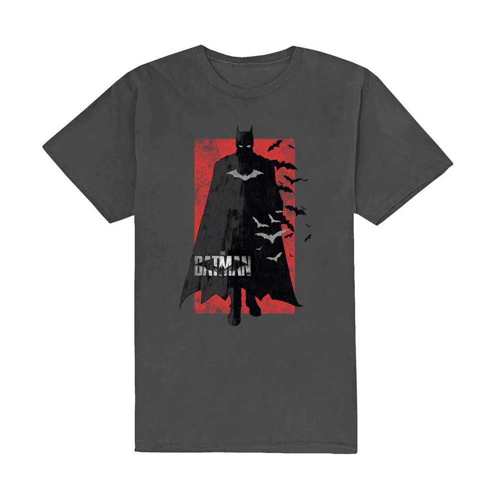 The Batman Distressed Logo Slim Fit T-Shirt