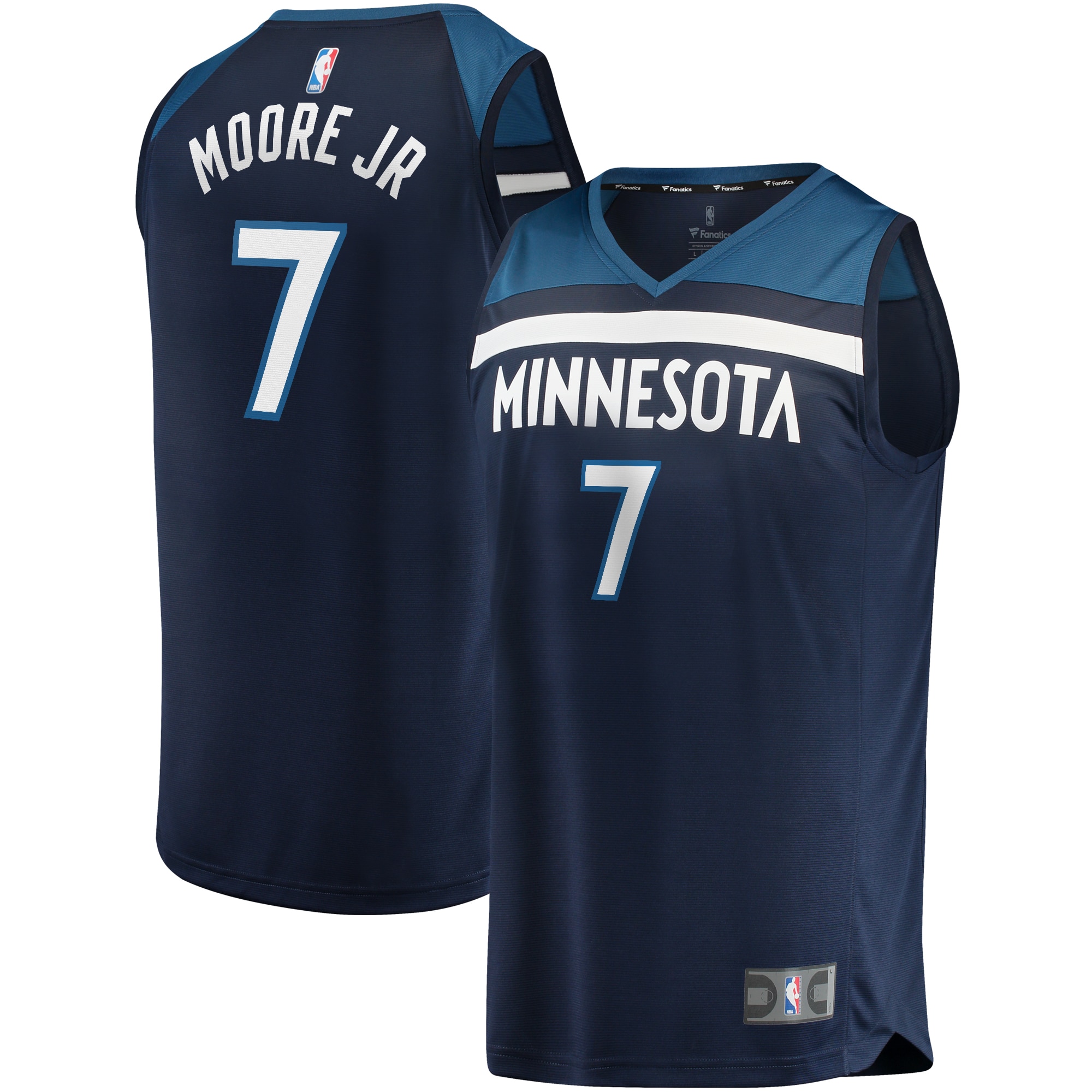 Wendell Moore Jr. Minnesota Timberwolves Branded 2022 NBA Draft First Round Pick Fast Break Replica Player Jersey Icon – Edition – Navy