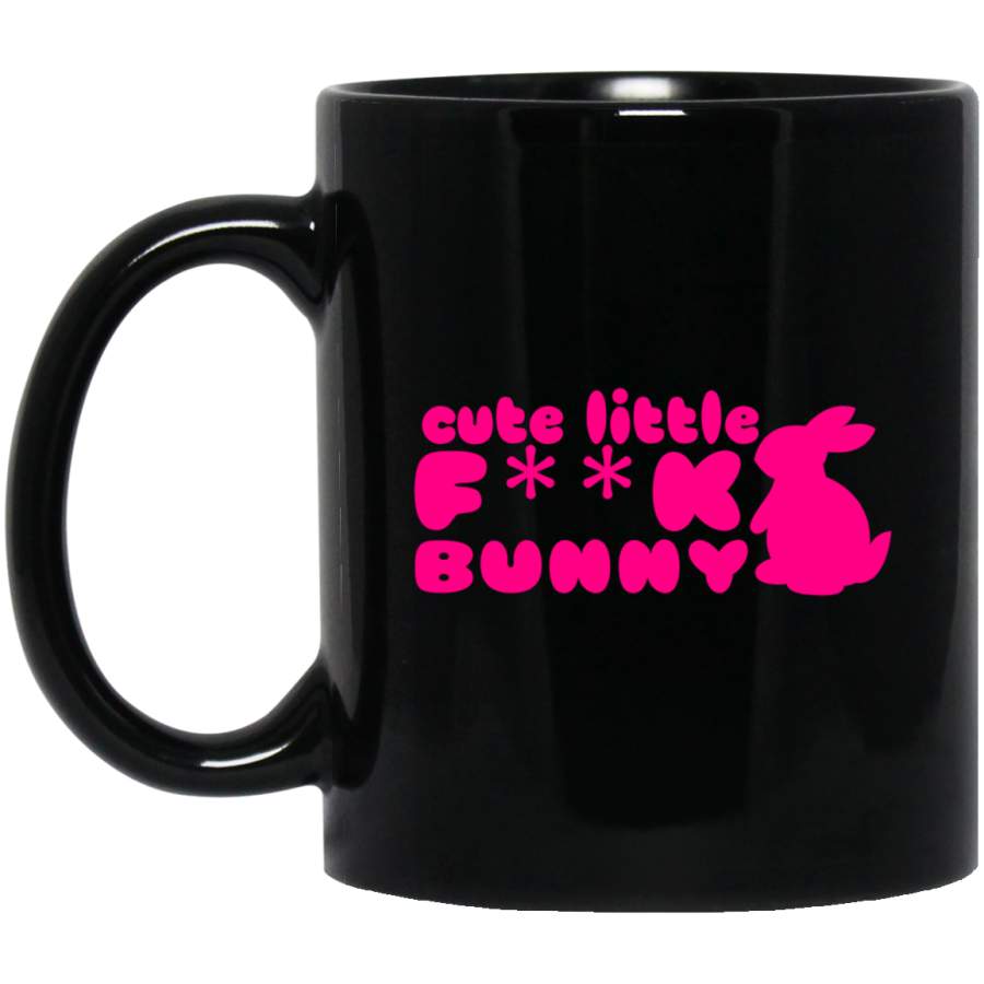 Cute little FK bunny hockey puck girls Black Mug