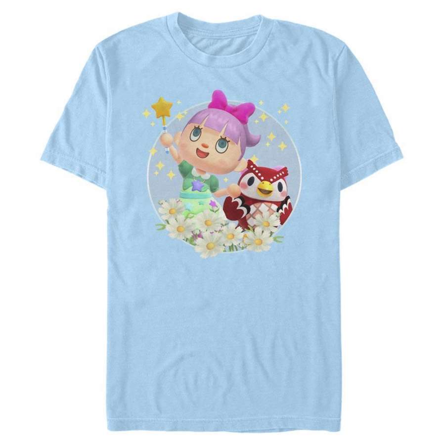 Star-Struck – Animal Crossing Nintendo T-Shirt, Light Blue