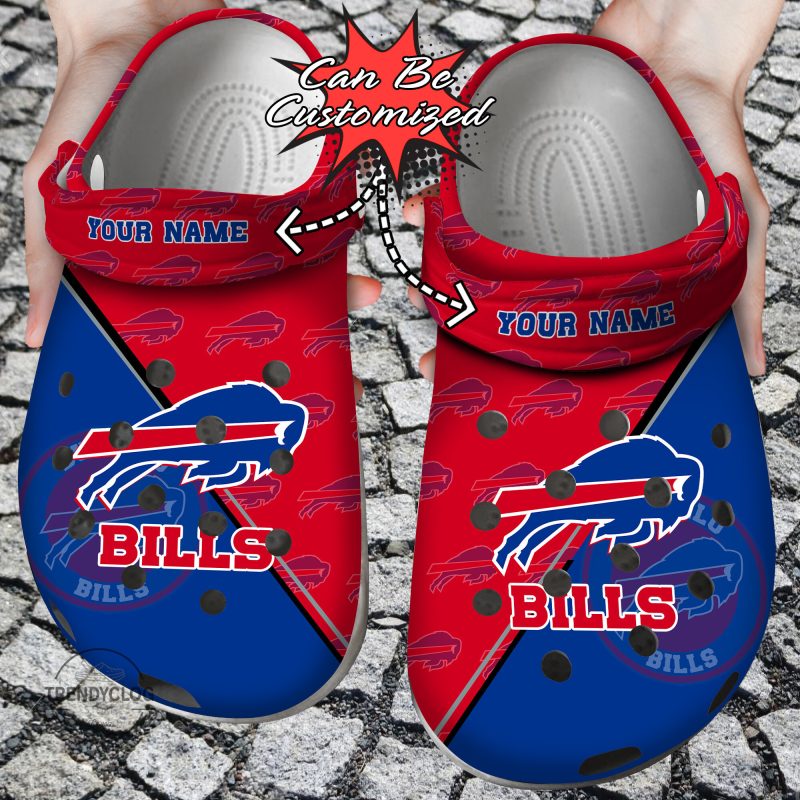 Football Personalized BBills Team Pattern Clog Shoes