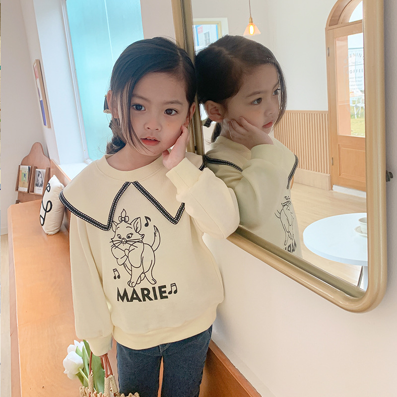 2021 Elegant Spring Autumn Tops Hoodies Girls Sweatshirts Jacket Coat Kids Overcoat Outwear Teenager High Quality alx