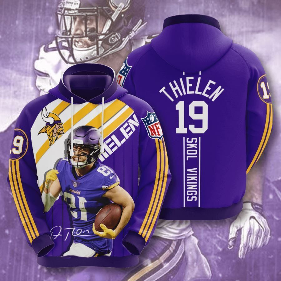 Minnesota Vikings No1224 Custom Hoodie 3D