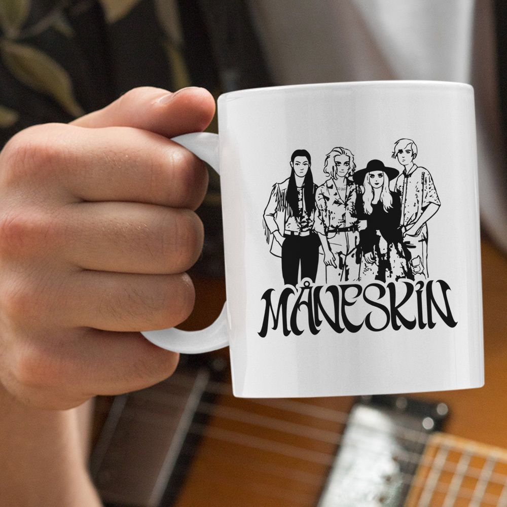 Maneskin Rock Band Måneskin Classic Mug Wolfashion Store