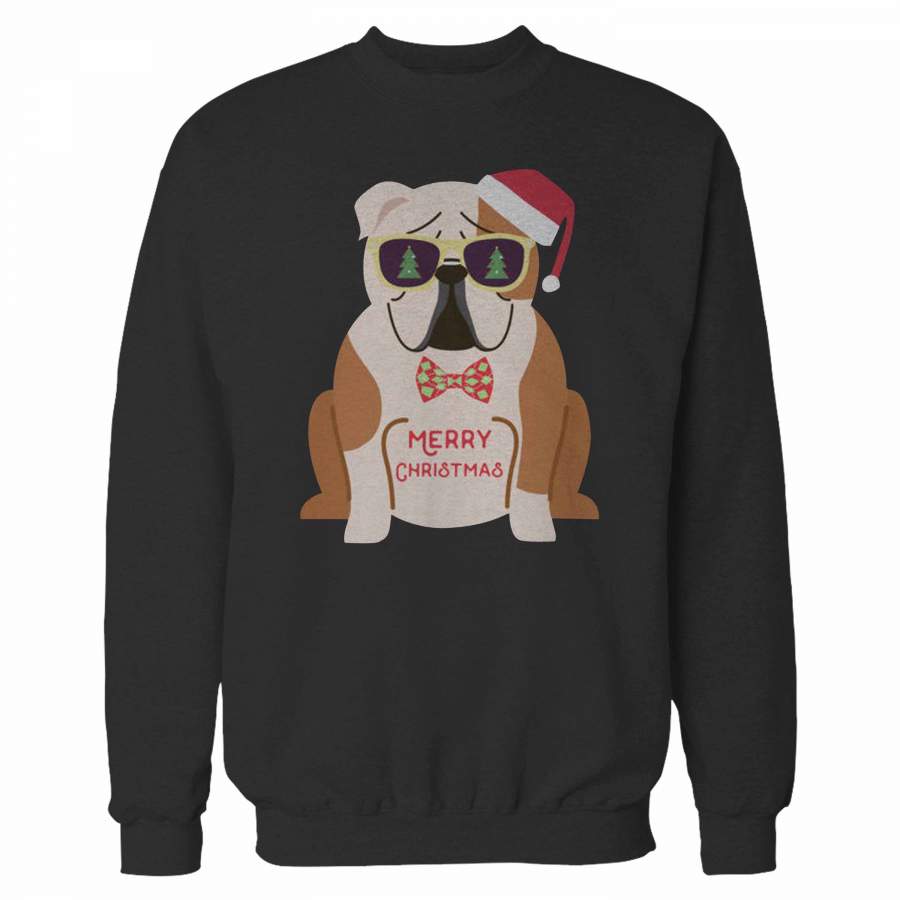 Funny Bulldog Christmas Sweatshirt