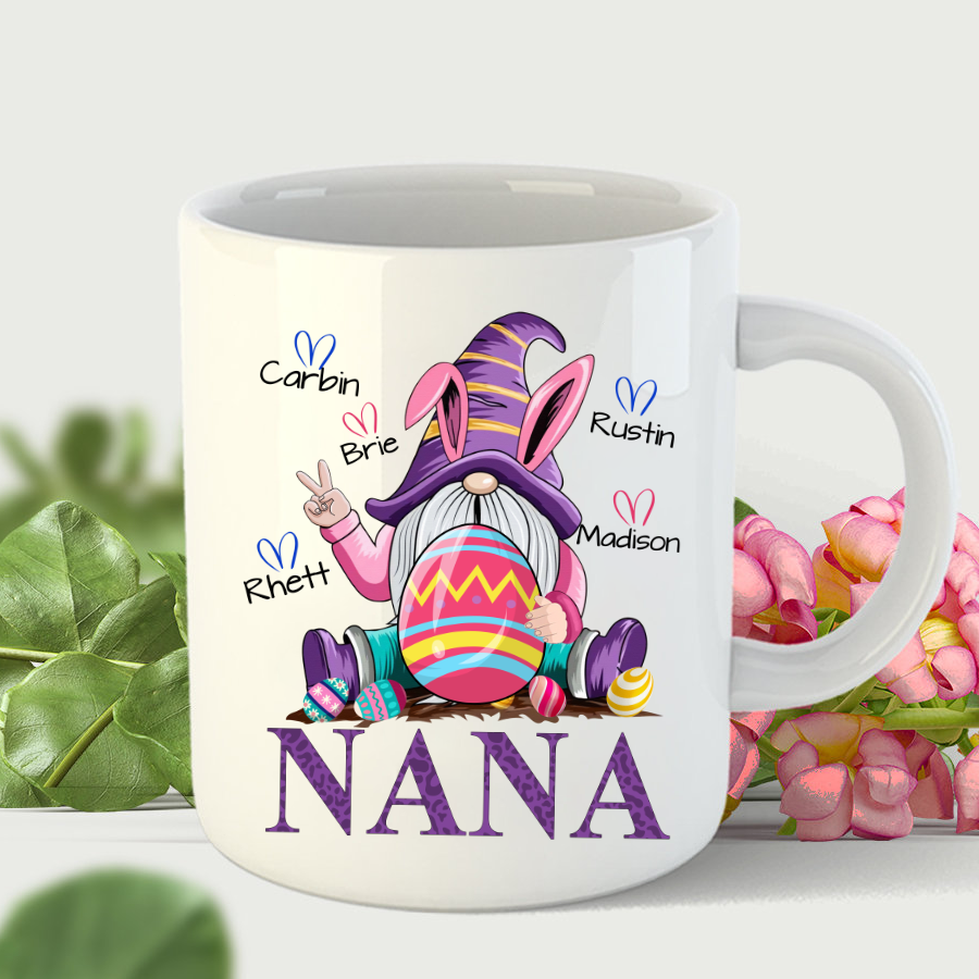 Nana Gnomes Bunny Cute Mug