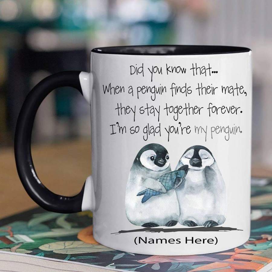 You are my penguin personalized couple mug – GST