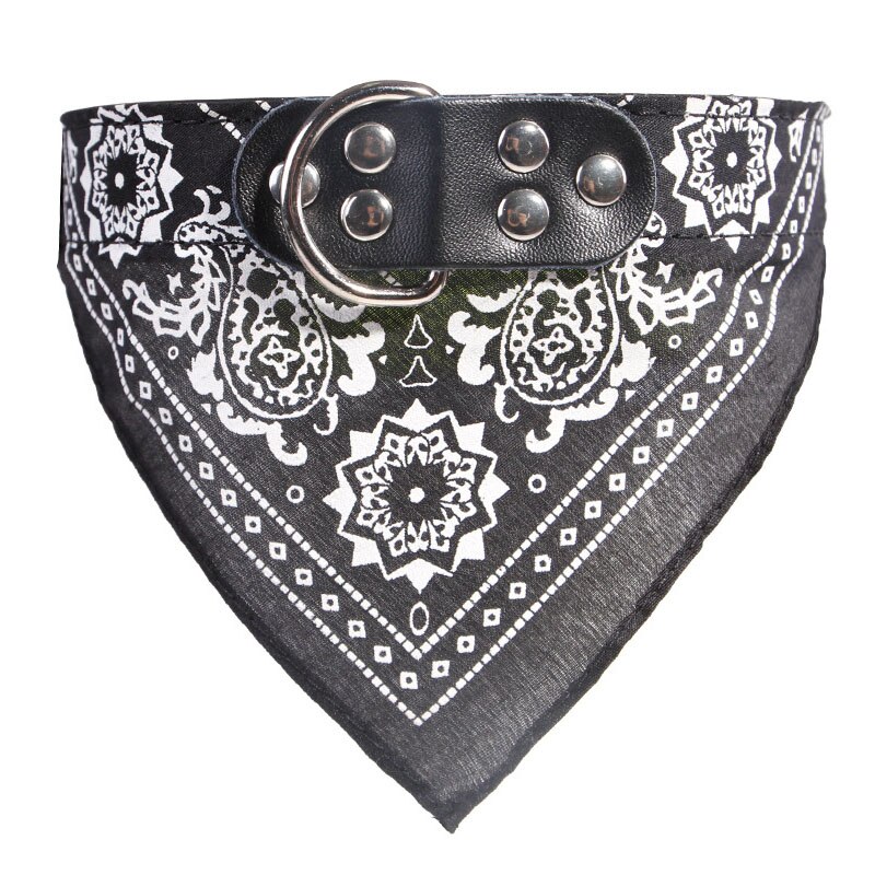 Pet Collars With Print Scarf Cute Adjustable Small Dog Collar Neckerchief Puppy Pet Slobber Towel Cat Accessories alx