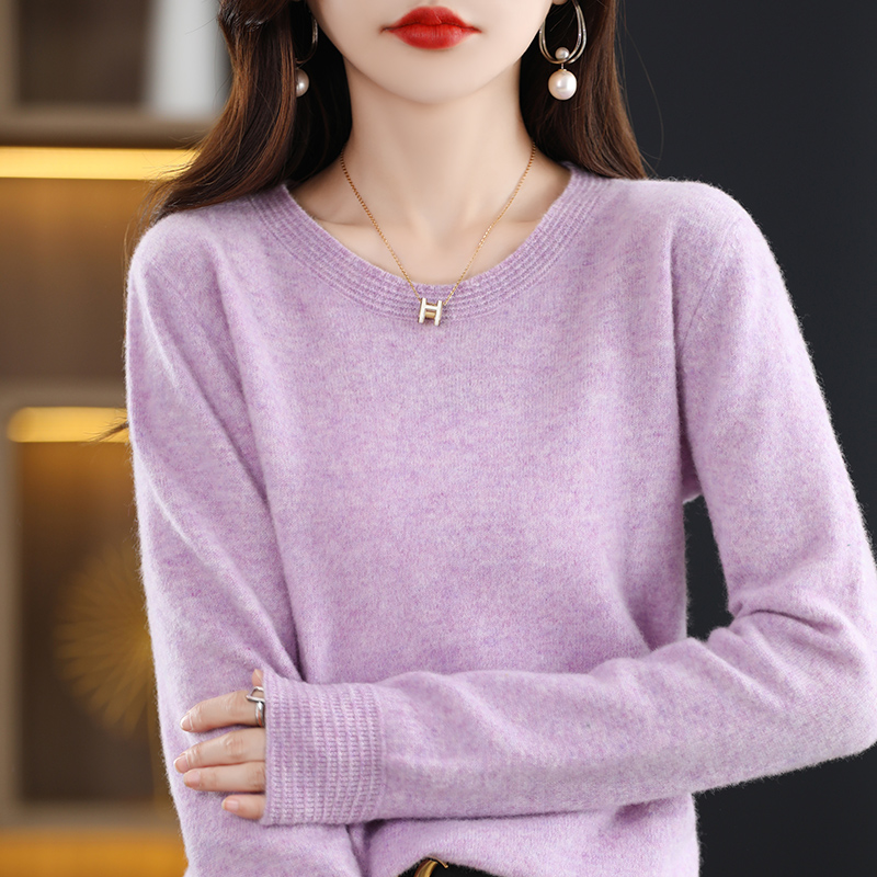 Autumn Winter Cashmere Sweater Women Knitted Round Neck Pullover Women Sweaters Fashion New Korean Version Keep Warm Tops alx