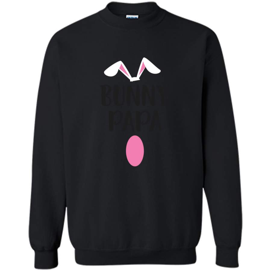 Easter Bunny Papa T-Shirt Easter Matching Family Printed Crewneck Pullover Sweatshirt 8 oz Alwaysky x Father's Day 2024