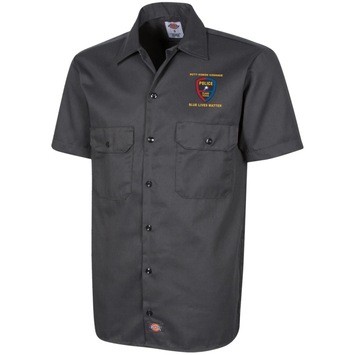 Plano Police Department Blue Lives Matter Embroidered Dress Shirt – Workshirt
